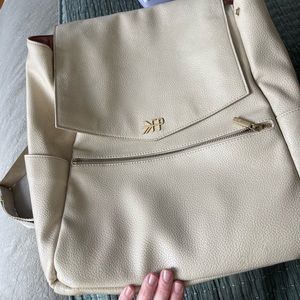 Freshly Picked Cream Diaper Backpack